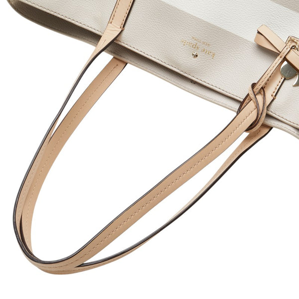 ケイトスペード トートバッグ ショルダーバッグ ベージュ ホワイト レザー レディース Kate Spade 【中古】