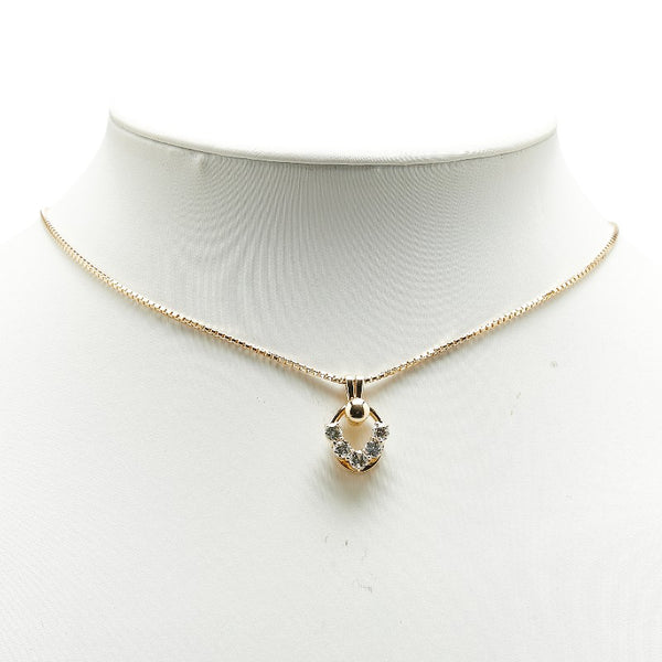 K18YG イエローゴールド ダイヤ0.79ct ベネチアン チェーン ネックレス レディース 【中古】