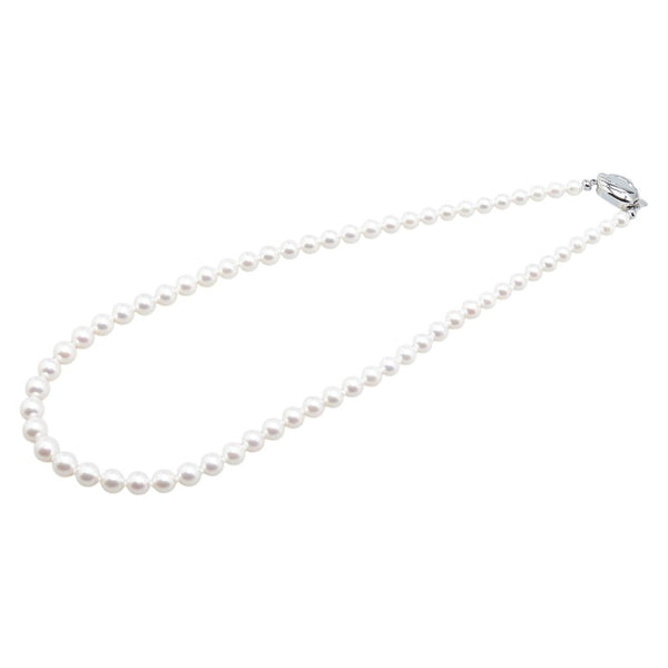 タサキ SV925 シルバー アコヤパール5.7～7.8mm 白鳥 スワン モチーフ ネックレス レディース TASAKI 【中古】