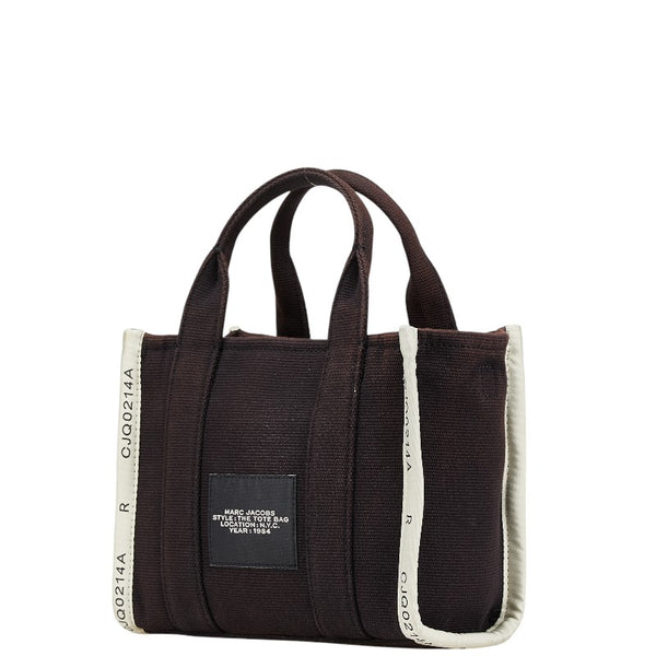 マークジェイコブス ザ ジャカード スモール ハンドバッグ ショルダーバッグ 2WAY M0017025 ブラック キャンバス レディース MARC JACOBS 【中古】