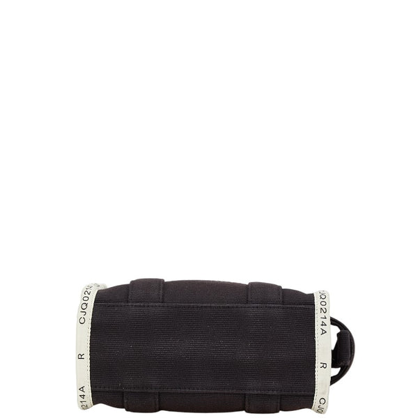 マークジェイコブス ザ ジャカード スモール ハンドバッグ ショルダーバッグ 2WAY M0017025 ブラック キャンバス レディース MARC JACOBS 【中古】