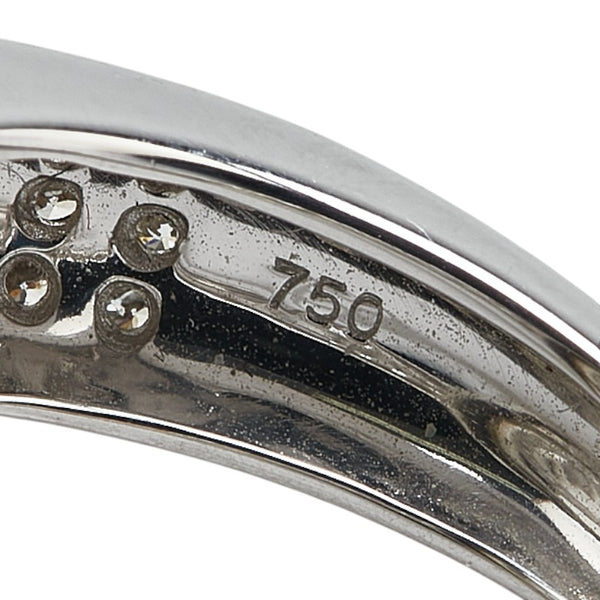 ノーブランド K18WG ホワイトゴールド ダイヤ0.62ct リング 指輪 レディース no brand 13.5号 【中古】