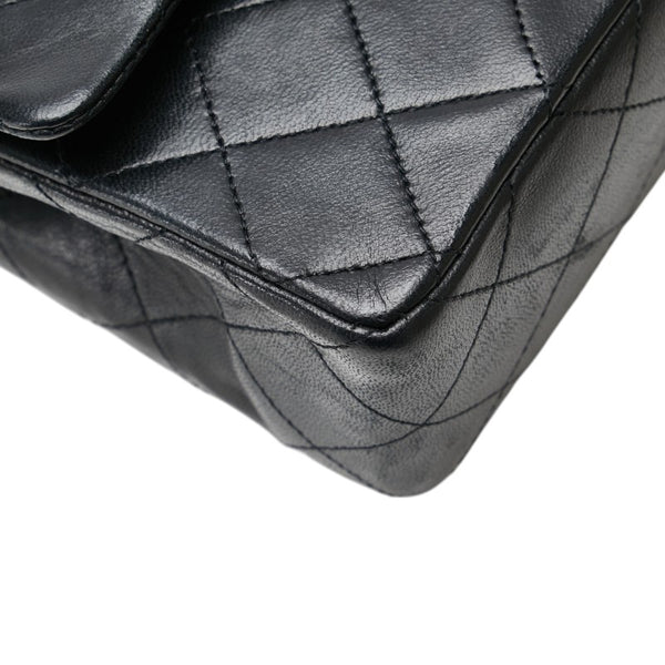 シャネル ココマーク マトラッセ23 ダブルフラップ チェーン ショルダーバッグ ブラック ラムスキン レディース CHANEL 【中古】