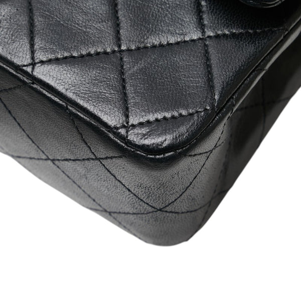 シャネル ココマーク マトラッセ23 ダブルフラップ チェーン ショルダーバッグ ブラック ラムスキン レディース CHANEL 【中古】