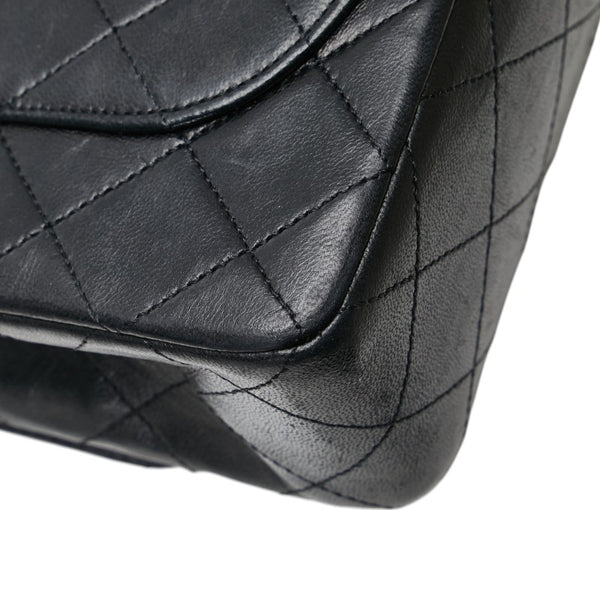 シャネル ココマーク マトラッセ23 ダブルフラップ チェーン ショルダーバッグ ブラック ラムスキン レディース CHANEL 【中古】