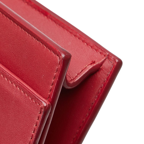 サンローラン KATE ケイト タッセル 斜め掛け チェーン ショルダーバッグ ウォレット 452159 レッド レザー レディース SAINT LAURENT 【中古】