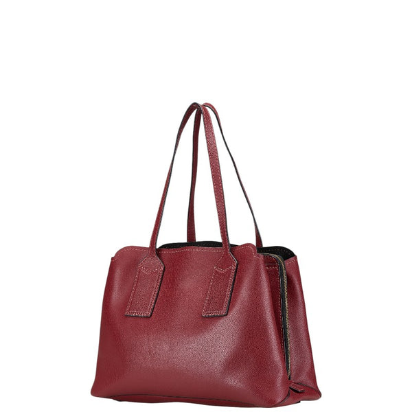マークジェイコブス THE EDITOR 38 ジ エディター ハンドバッグ トートバッグ ボルドー ワインレッド レザー レディース MARC JACOBS 【中古】