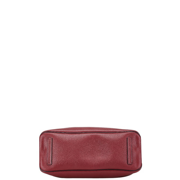 マークジェイコブス THE EDITOR 38 ジ エディター ハンドバッグ トートバッグ ボルドー ワインレッド レザー レディース MARC JACOBS 【中古】