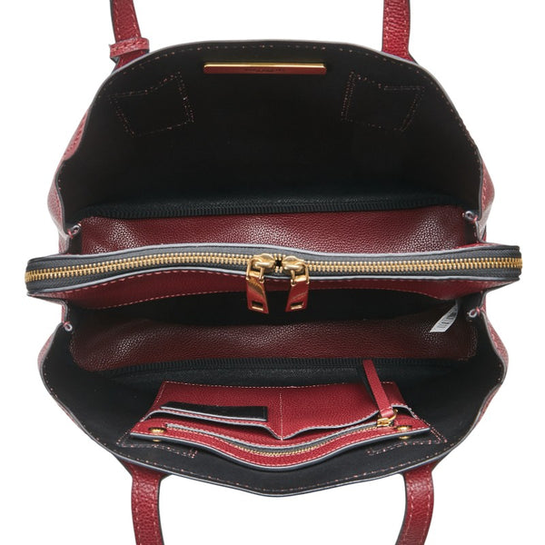マークジェイコブス THE EDITOR 38 ジ エディター ハンドバッグ トートバッグ ボルドー ワインレッド レザー レディース MARC JACOBS 【中古】