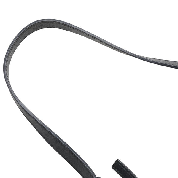 サルヴァトーレフェラガモ ガンチーニ ポーチ AU-21/4435 ブラック PVC レザー レディース Salvatore Ferragamo 【中古】