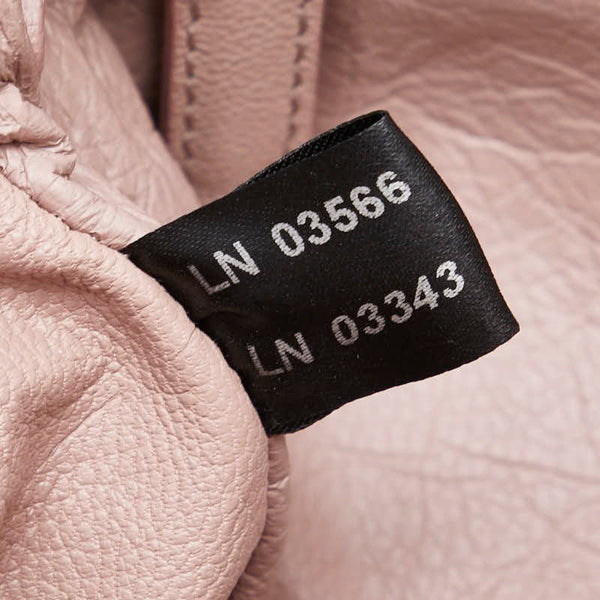プラダ 三角ロゴプレート ハンドバッグ ワンショルダーバッグ BR2809 ピンク パープル パイソン レザー レディース PRADA 【中古】