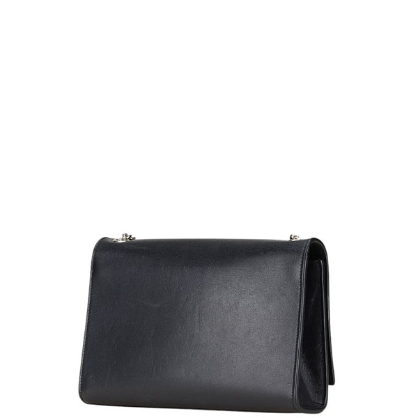 サンローラン クラック ケイト 斜め掛け チェーンショルダーバッグ 354119 ブラック レザー レディース SAINT LAURENT 【中古】
