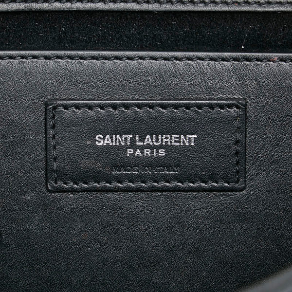 サンローラン クラック ケイト 斜め掛け チェーンショルダーバッグ 354119 ブラック レザー レディース SAINT LAURENT 【中古】