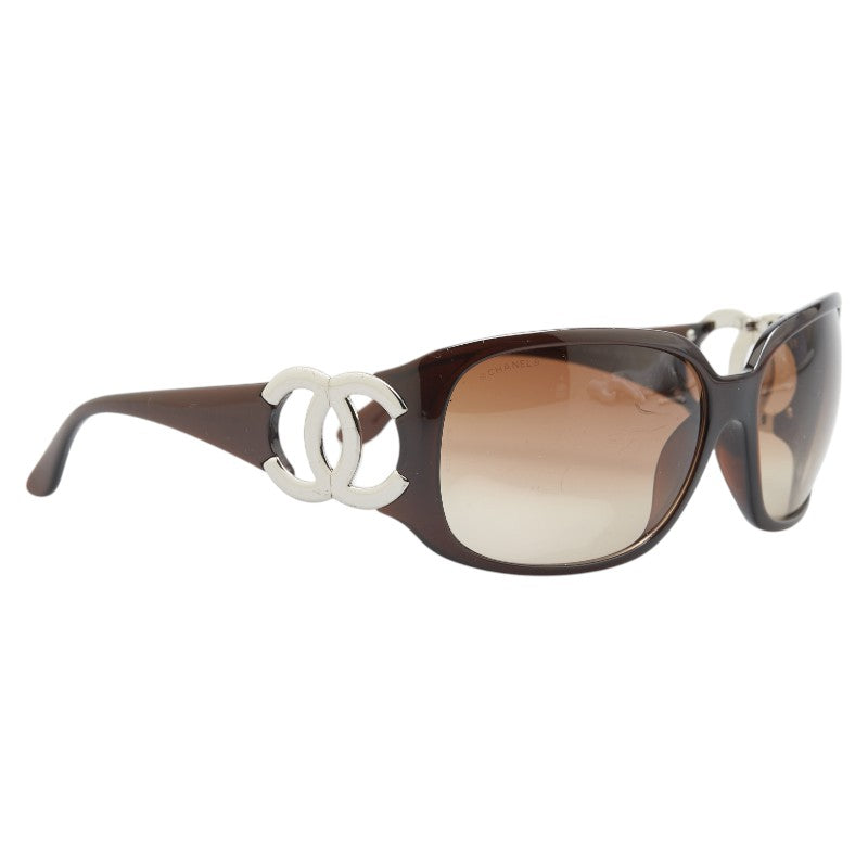シャネル ココマーク サングラス 6014 ブラウン プラスチック レディース CHANEL 【中古】
