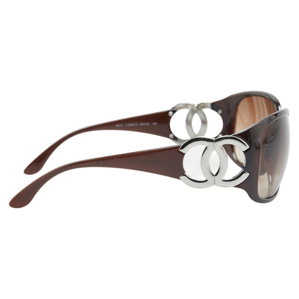シャネル ココマーク サングラス 6014 ブラウン プラスチック レディース CHANEL 【中古】
