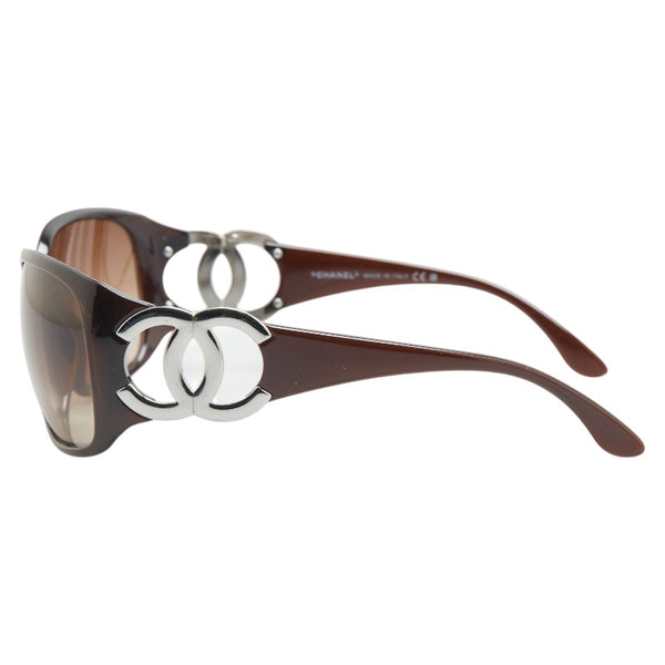 シャネル ココマーク サングラス 6014 ブラウン プラスチック レディース CHANEL 【中古】