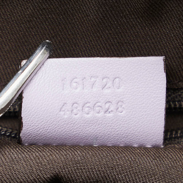 グッチ GGキャンバス プリンシー ハンドバック ショルダーバッグ ２WAY 161720 パープル ベージュ キャンバス レザー レディース GUCCI 【中古】