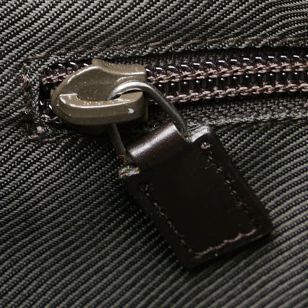 グッチ GGキャンバス ハンドバッグ トートバッグ 30501 ブラウン キャンバス レザー レディース GUCCI 【中古】