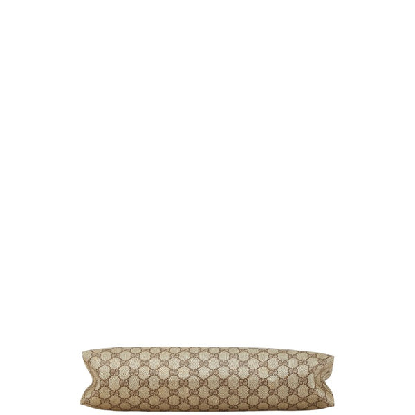 グッチ オールドグッチ GGスプリーム トートバッグ ベージュ ブラウン PVC レザー レディース GUCCI 【中古】