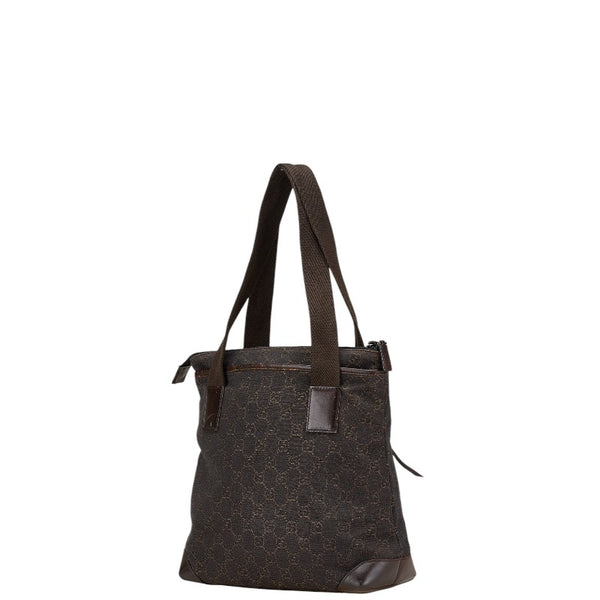 グッチ GGキャンバス ハンドバッグ 28893 ブラウン キャンバス レザー レディース GUCCI 【中古】