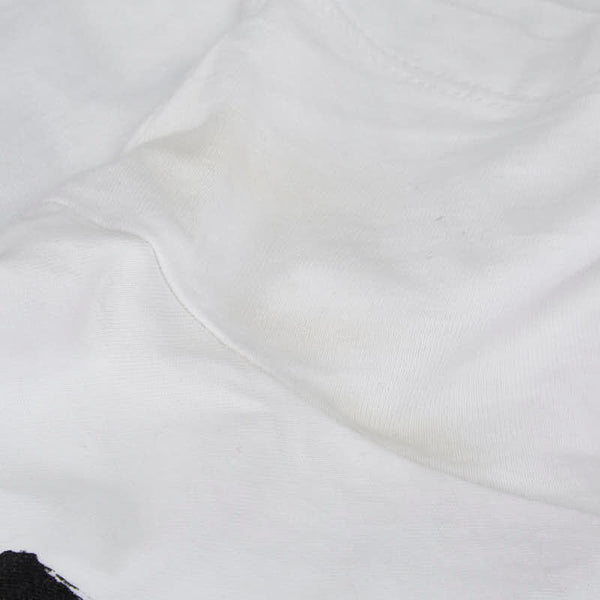 バーバリー ロゴ 半袖Ｔシャツ サイズ:M ホワイト ブラック コットン メンズ BURBERRY 【中古】
