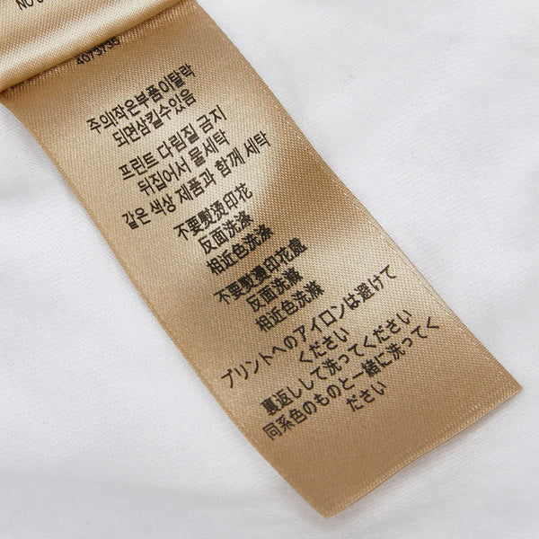 バーバリー ロゴ 半袖Ｔシャツ サイズ:M ホワイト ブラック コットン メンズ BURBERRY 【中古】