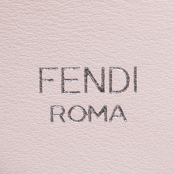 フェンディ ミニストラップユー LOVE スタッズ ロゴ ショルダーストラップ ピンク マルチカラー レザー レディース FENDI 【中古】