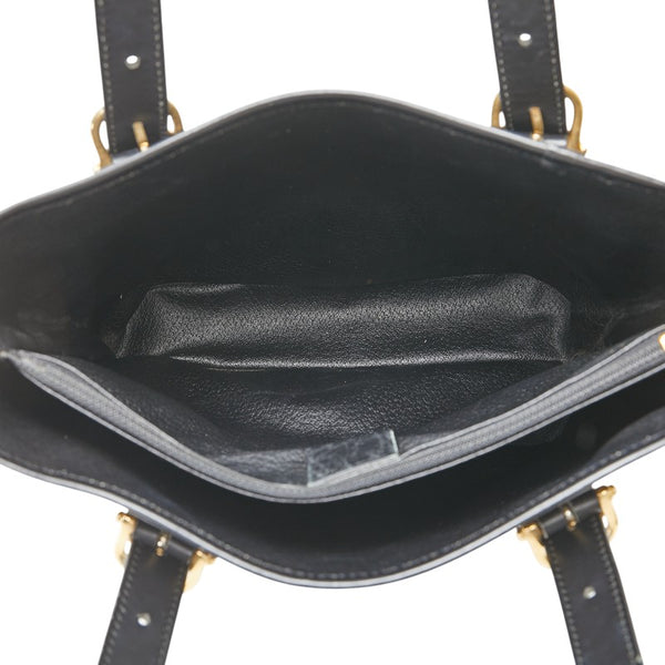 セリーヌ マカダム ハンドバッグ トートバッグ ブラウン ブラック PVC レザー レディース CELINE 【中古】