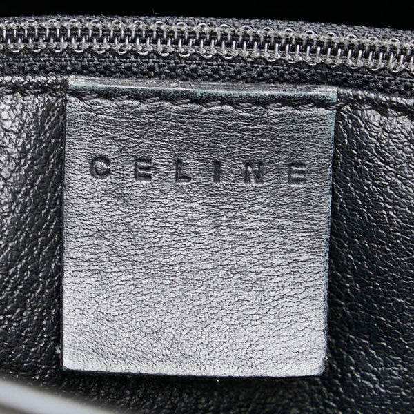 セリーヌ マカダム ハンドバッグ トートバッグ ブラウン ブラック PVC レザー レディース CELINE 【中古】