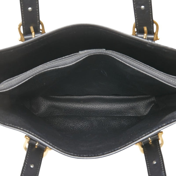 セリーヌ マカダム ハンドバッグ トートバッグ ブラウン ブラック PVC レザー レディース CELINE 【中古】