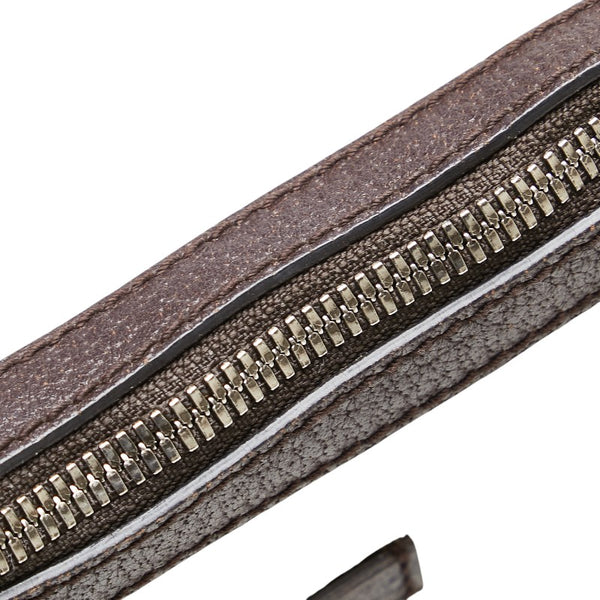 グッチ GGキャンバス 斜め掛け ショルダーバッグ 122790 ブラウン キャンバス レザー レディース GUCCI 【中古】