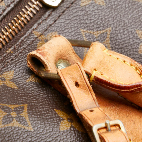 ルイ ヴィトン モノグラム キーポル60 ボストンバッグ ショルダーバッグ 2WAY M41422 ブラウン PVC レザー レディース LOUIS VUITTON 【中古】