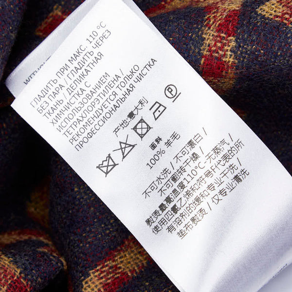 グッチ マキシGG ギンガムチェック シャツ サイズ：48 756842 レッド ネイビー ブラウン ウール メンズ GUCCI 【中古】