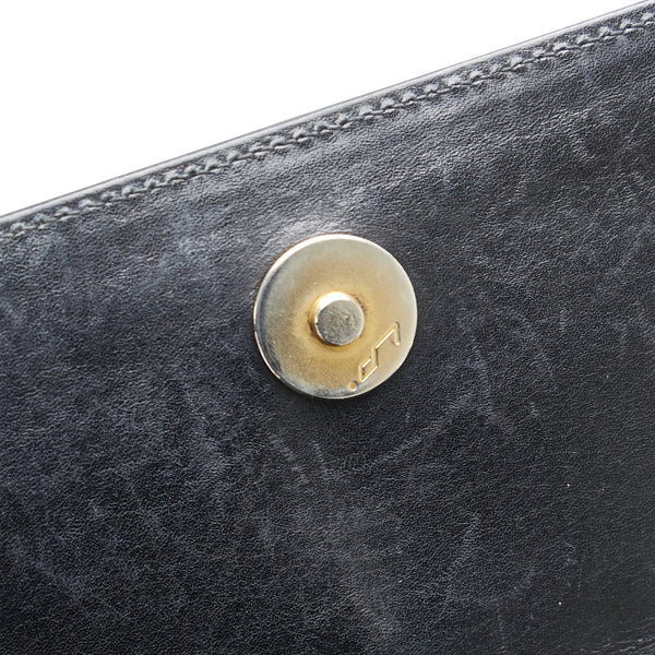 サルヴァトーレフェラガモ チェーン ショルダーバッグ ブラック レザー レディース Salvatore Ferragamo 【中古】