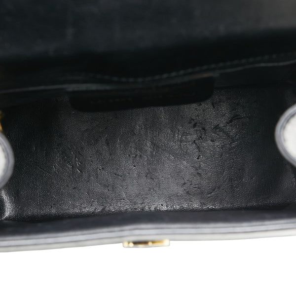 サルヴァトーレフェラガモ チェーン ショルダーバッグ ブラック レザー レディース Salvatore Ferragamo 【中古】