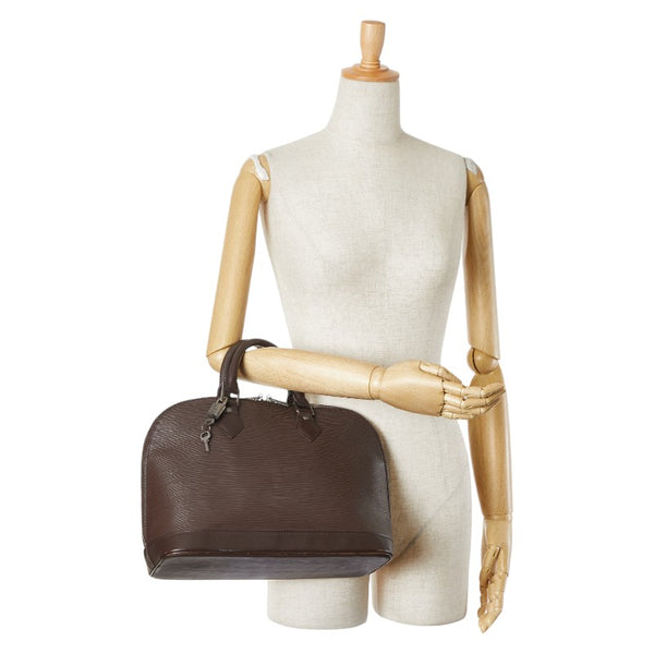 ルイ ヴィトン エピ アルマ ハンドバッグ M5214D モカ ブラウン レザー レディース LOUIS VUITTON 【中古】