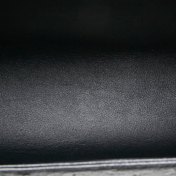 オーストリッチ ハンドバッグ ブラック オーストリッチ レディース ostrich 【中古】