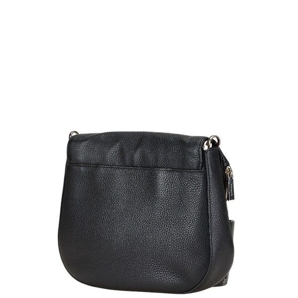 ケイトスペード レイラ 斜め掛け ショルダーバッグ WKR00330 ブラック ぺブルレザー レディース Kate Spade 【中古】