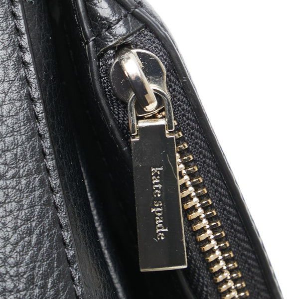 ケイトスペード レイラ 斜め掛け ショルダーバッグ WKR00330 ブラック ぺブルレザー レディース Kate Spade 【中古】