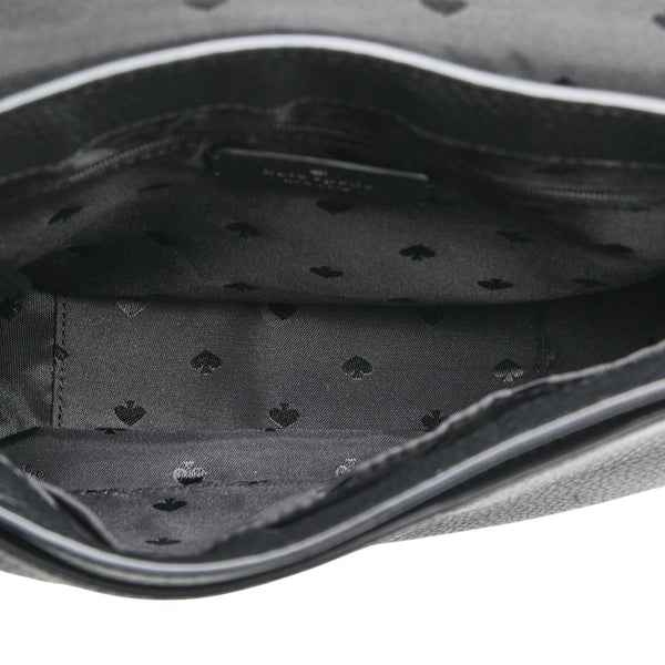 ケイトスペード レイラ 斜め掛け ショルダーバッグ WKR00330 ブラック ぺブルレザー レディース Kate Spade 【中古】