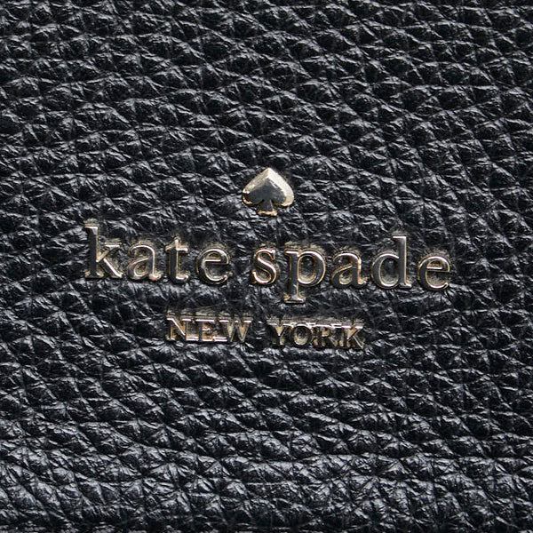 ケイトスペード レイラ 斜め掛け ショルダーバッグ WKR00330 ブラック ぺブルレザー レディース Kate Spade 【中古】