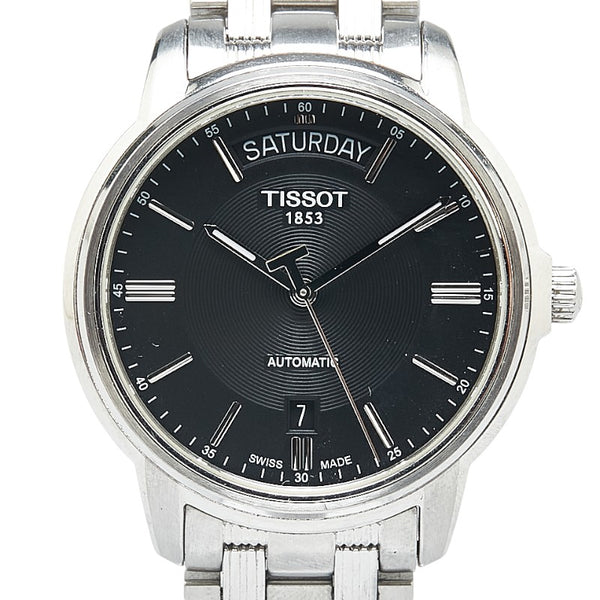 ティソ 腕時計 T065.930 自動巻き ブラック文字盤 ステンレススチール メンズ TISSOT 【中古】
