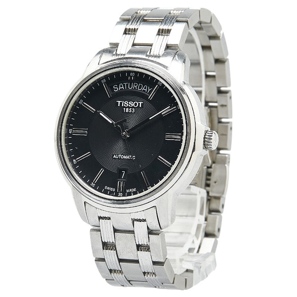 ティソ 腕時計 T065.930 自動巻き ブラック文字盤 ステンレススチール メンズ TISSOT 【中古】