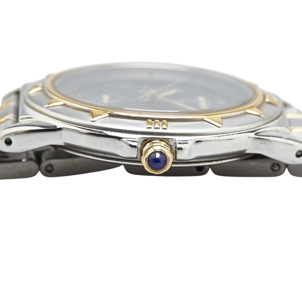 セイコー PRESAGE 腕時計 クオーツ ブラック文字盤 ステンレススチール メッキ レディース SEIKO 【中古】