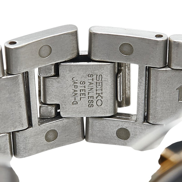 セイコー PRESAGE 腕時計 クオーツ ブラック文字盤 ステンレススチール メッキ レディース SEIKO 【中古】