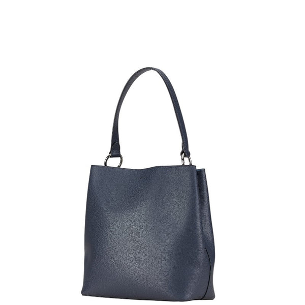 コーチ ハンドバッグ ショルダーバッグ 2WAY 91379 ネイビー レザー レディース COACH 【中古】