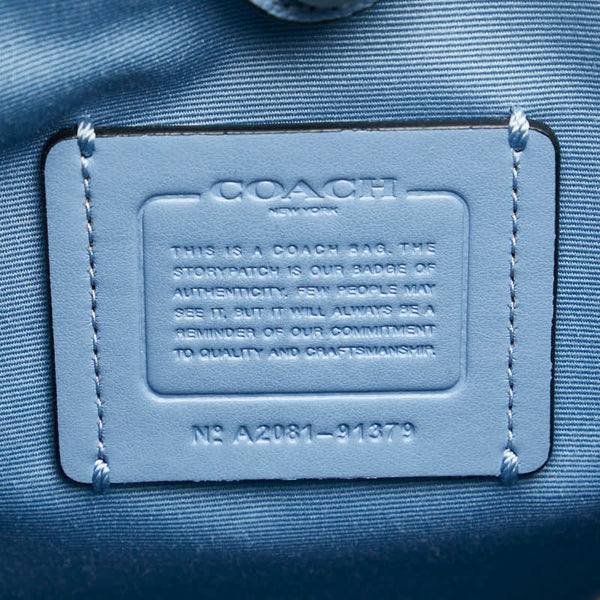 コーチ ハンドバッグ ショルダーバッグ 2WAY 91379 ネイビー レザー レディース COACH 【中古】
