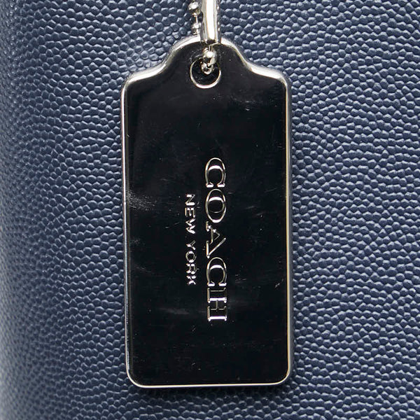コーチ ハンドバッグ ショルダーバッグ 2WAY 91379 ネイビー レザー レディース COACH 【中古】