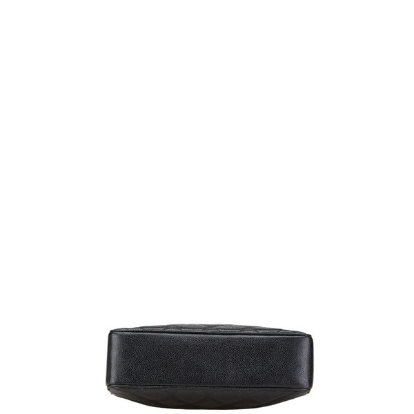 シャネル マトラッセ トートバッグ ハンドバッグ ブラック キャビアスキン レディース CHANEL 【中古】