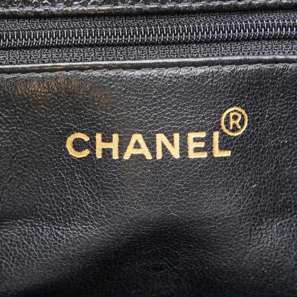 シャネル マトラッセ トートバッグ ハンドバッグ ブラック キャビアスキン レディース CHANEL 【中古】